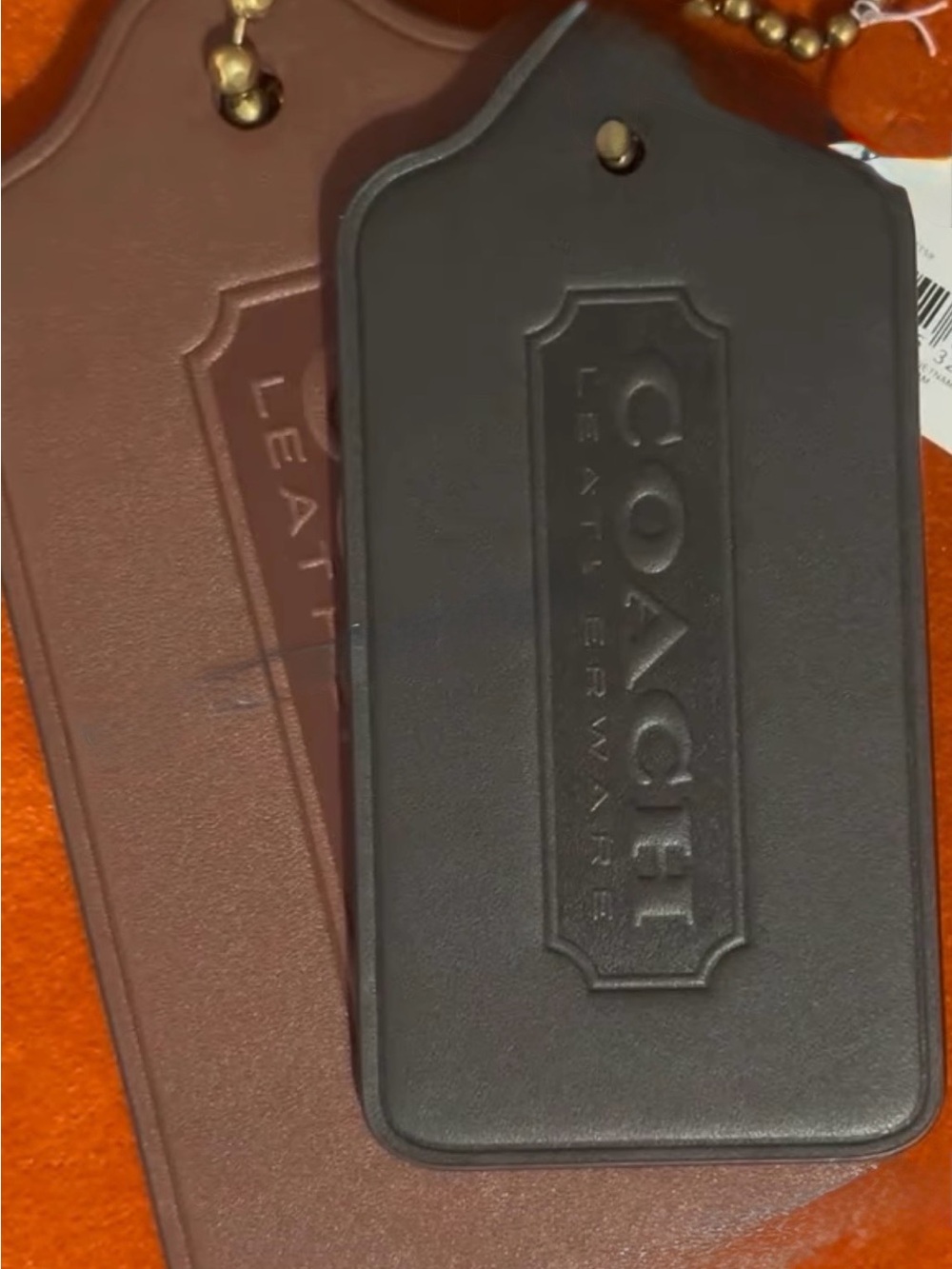 COACH boxed oversized Black hangtag BNIB